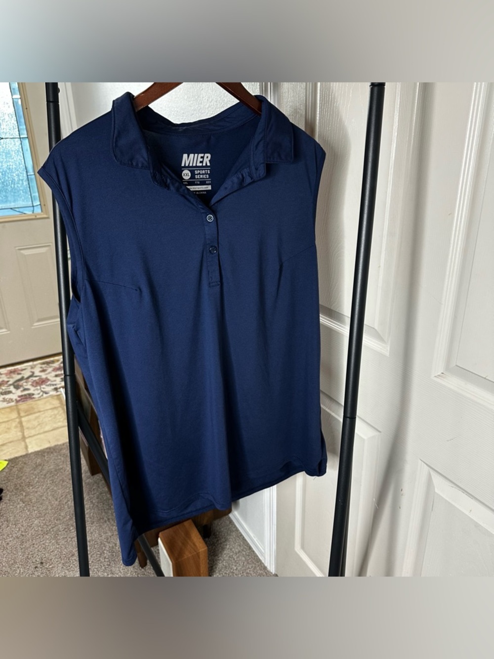 MIER Women's Sleeveless Golf Polo Tank Top in Navy ❄️